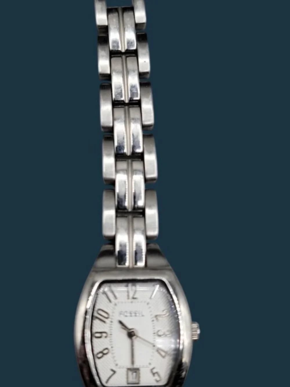 Fossil Womens Watch ES-2072 Brushed Stainless Steel 5.75